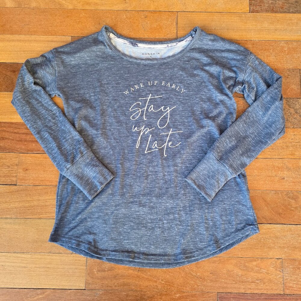 Danskin Blue Intimates Sleep Shirt Size Small